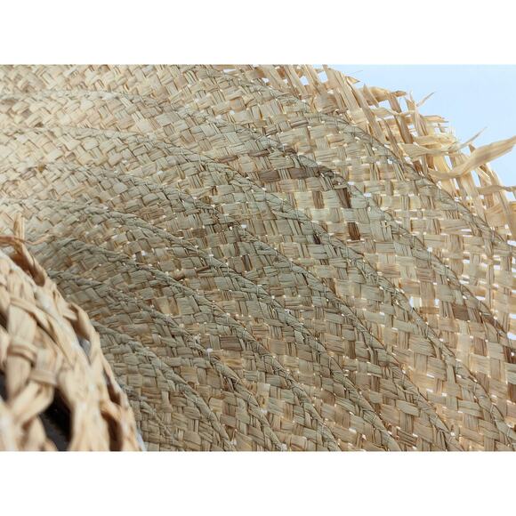 Gucci Raffia Straw Hat – Toile de Jouy Print Ribbon, Size M (57), Made in Italy - Picture 9 of 10